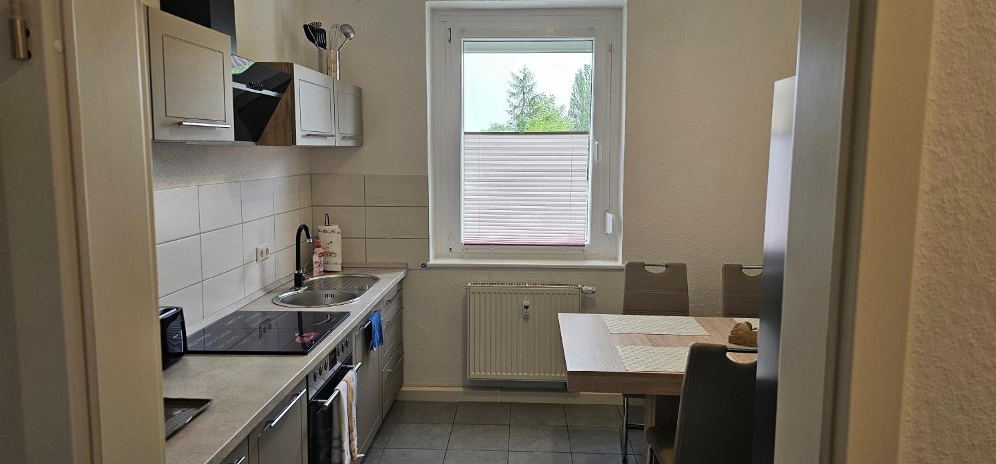 Private Ferienwohnung Seestadt Grossraeschen Esterno foto