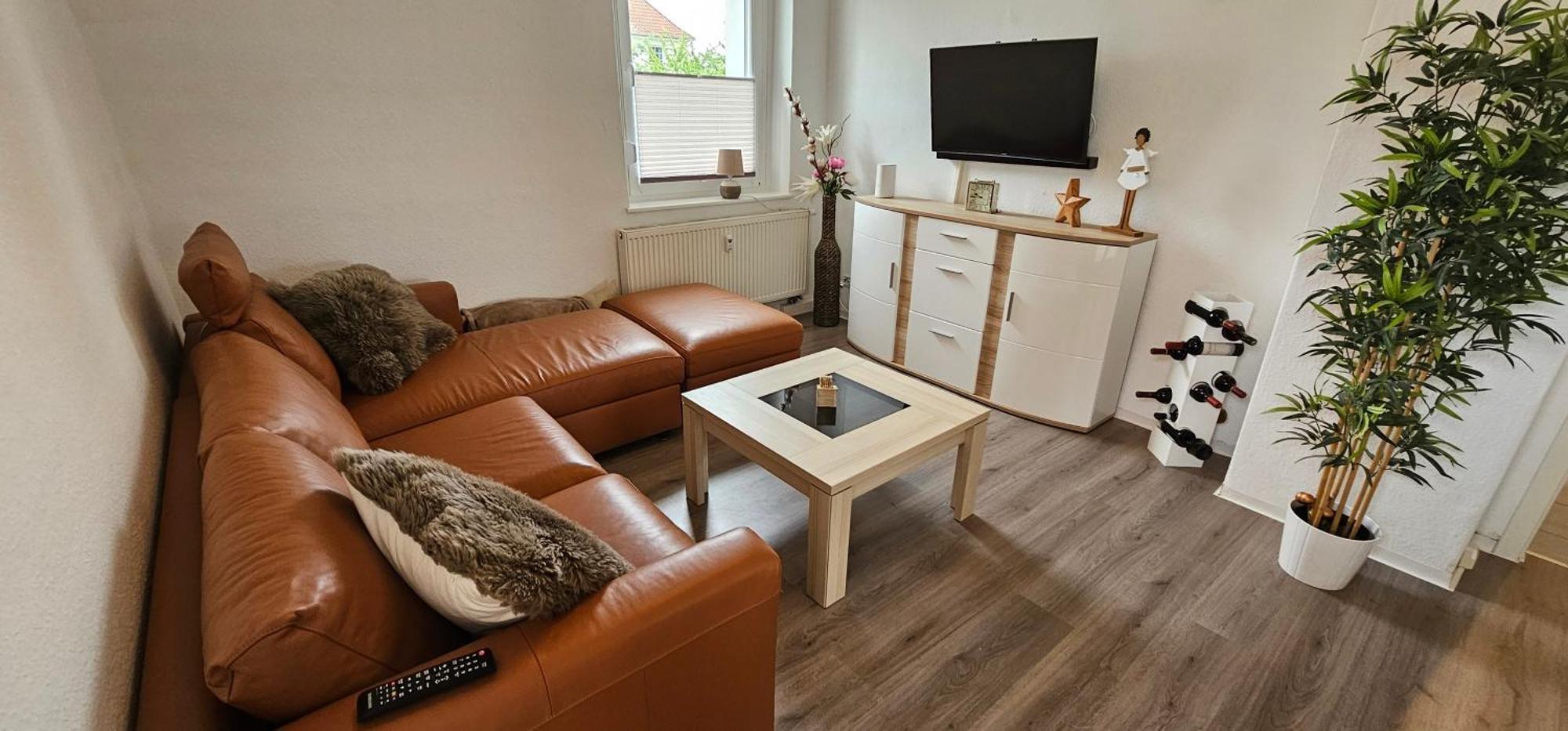 Private Ferienwohnung Seestadt Grossraeschen Esterno foto